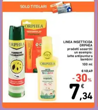 Conad LINEA INSETTICIDA ORPHEA 100 ml offerta