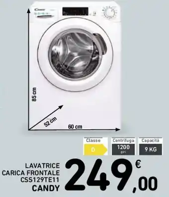 Conad LAVATRICE CARICA FRONTALE CSS129TE11 CANDY offerta