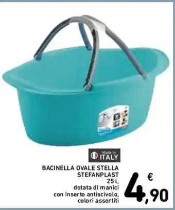Conad BACINELLA OVALE STELLA STEFANPLAST 25 L offerta