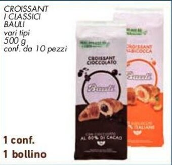 Conad CROISSANT I CLASSICI BAULI 500 g conf. da 10 pezzi offerta