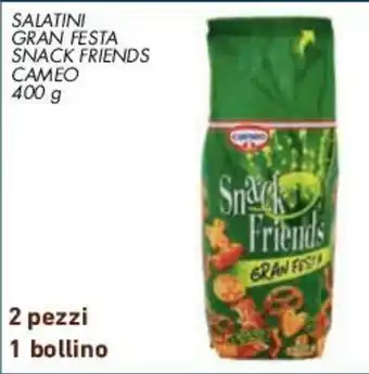 Conad SALATINI GRAN FESTA SNACK FRIENDS CAMEO 400 g offerta