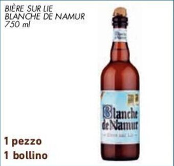 Conad BIÈRE SUR LIE BLANCHE DE NAMUR 750 ml offerta