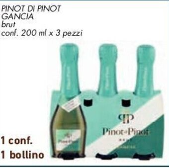 Conad PINOT DI PINOT GANCIA brut conf. 200 ml x 3 pezzi offerta