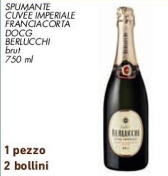 Conad SPUMANTE CUVÉE IMPERIALE FRANCIACORTA DOCG BERLUCCHI brut 750 ml offerta