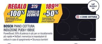 Trony BOSCH PIANO COTTURA INDUZIONE PUE611BB5E offerta