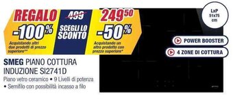 Trony SMEG PIANO COTTURA INDUZIONE SI2741D offerta