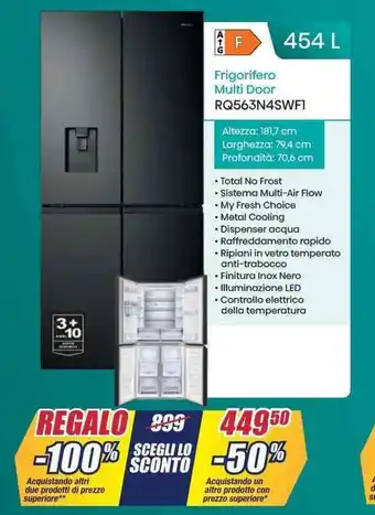 Trony Frigorifero Multi Door RQ563N4SWF1 offerta