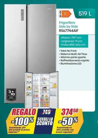 Trony Frigorifero Side by Side RS677N4AIF offerta
