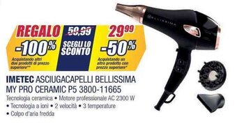 Trony IMETEC ASCIUGACAPELLI BELLISSIMA MY PRO CERAMIC P5 3800-11665 offerta