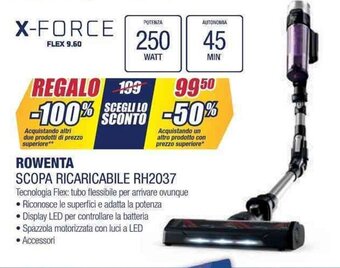 Trony ROWENTA SCOPA RICARICABILE RH2037 offerta
