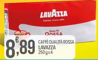 Iper Romagnolo CAFFÈ QUALITÀ ROSSA LAVAZZA 250 gx4 offerta
