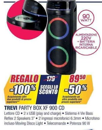 Trony TREVI PARTY BOX XF 900 CD offerta