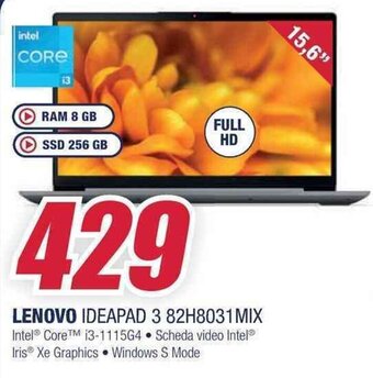 Trony LENOVO IDEAPAD 3 82H8031 MIX offerta