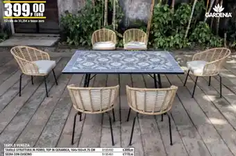 TAVOLO VENEZIA TAVOLO STRUTTURA IN FERRO, TOP IN CERAMICA, 164×103xH.75 CM
