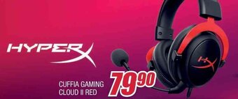 CUFFIA GAMING CLOUD II RED