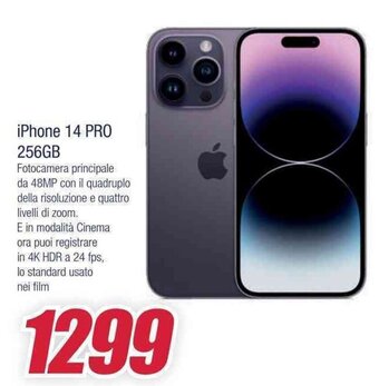 Trony iPhone 14 PRO 256GB offerta
