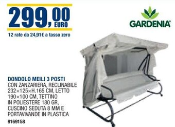 Bricofer DONDOLO MEILI 3 POSTI offerta