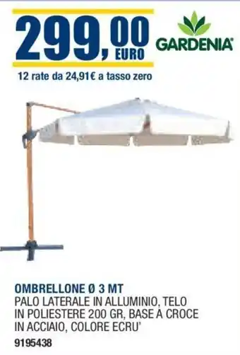 Bricofer OMBRELLONE Ø 3 MT offerta
