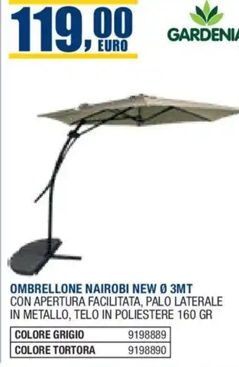 Bricofer OMBRELLONE NAIROBI NEW Ø 3MT offerta