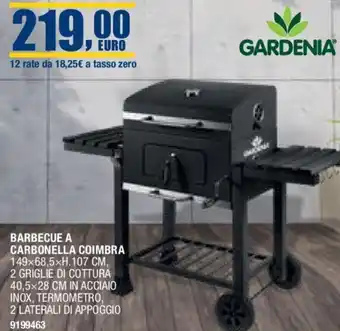 BARBECUE A CARBONELLA COIMBRA 149×68,5xH.107 CM