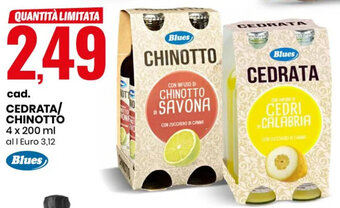CEDRATA/ CHINOTTO 4 x 200 ml