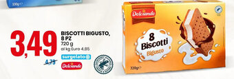 Eurospin BISCOTTI BIGUSTO, 8 PZ 720 g offerta
