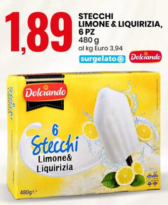 STECCHI LIMONE & LIQUIRIZIA, 6 PZ 480 g