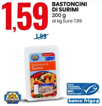 Eurospin BASTONCINI DI SURIMI 200 g offerta