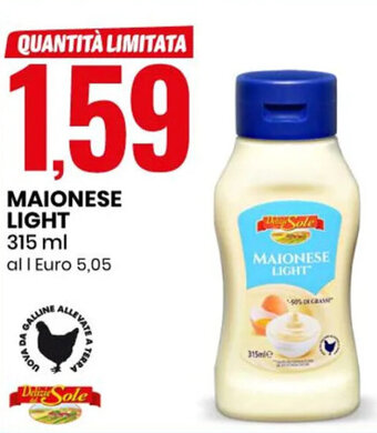 Eurospin MAIONESE LIGHT 315 ml offerta