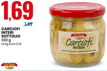 Eurospin CARCIOFI INTERI SOTTOLIO 330 g offerta