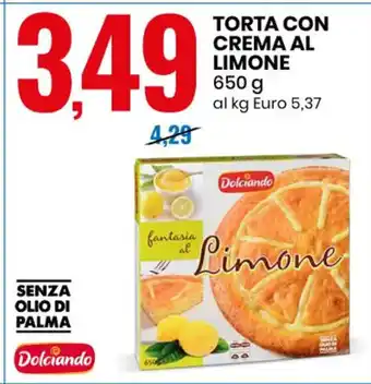 Eurospin TORTA CON CREMA AL LIMONE 650 g offerta