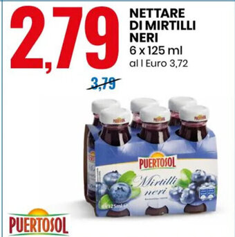 NETTARE DI MIRTILLI NERI 6 x 125 ml