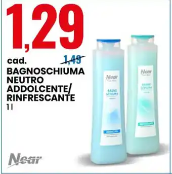Eurospin cad. BAGNOSCHIUMA NEUTRO ADDOLCENTE/ RINFRESCANTE 1 L offerta