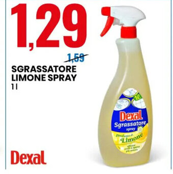 Eurospin SGRASSATORE LIMONE SPRAY 1 L offerta
