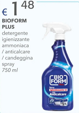 Acqua & Sapone BIOFORM PLUS detergente igienizzante ammoniaca / anticalcare /candeggina spray 750 ml offerta
