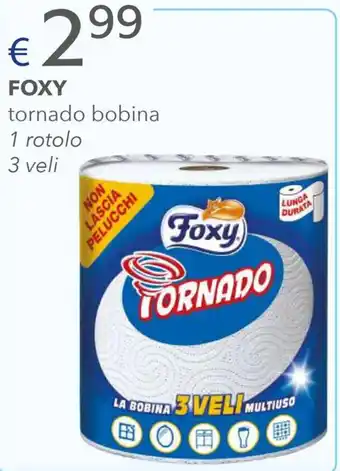 Acqua & Sapone FOXY tornado bobina 1 rotolo 3 veli offerta