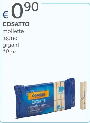 Acqua & Sapone COSATTO mollette legno giganti 10 pz offerta