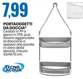 Eurospin PORTAOGGETTI DA DOCCIA* 32x11x73 cm offerta