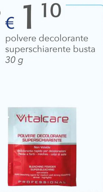 Acqua & Sapone Vitalcare polvere decolorante superschiarente busta 30 g offerta