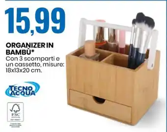 ORGANIZER IN BAMBÙ* 18x13x20 cm