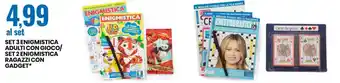Eurospin SET 3 ENIGMISTICA ADULTI CON GIOCO/ SET 2 ENIGMISTICA RAGAZZI CON GADGET* offerta