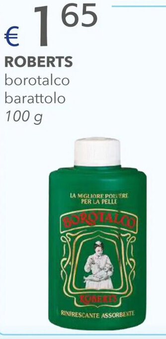 Acqua & Sapone ROBERTS borotalco barattolo 100 g offerta