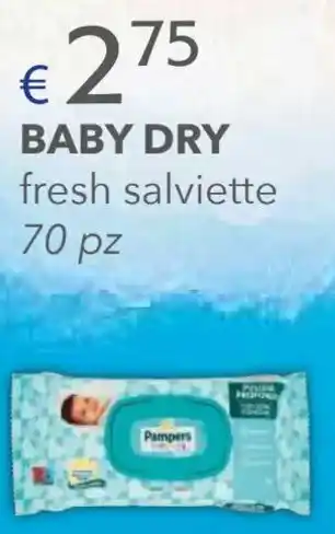 Acqua & Sapone Pampers BABY DRY fresh salviette 70 pz offerta