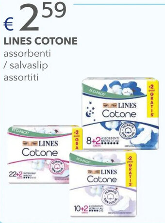 Acqua & Sapone LINES COTONE assorbenti / salvaslip assortiti offerta