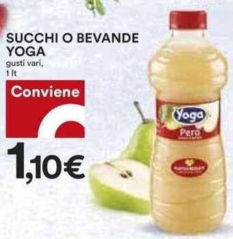 Coop SUCCHI O BEVANDE YOGA gusti vari, 1 lt offerta