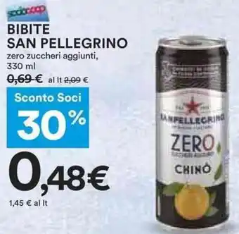 Coop BIBITE SAN PELLEGRINO zero zuccheri aggiunti, 330 ml offerta
