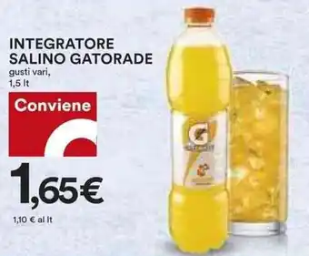 Coop INTEGRATORE SALINO GATORADE gusti vari, 1,5 lt offerta