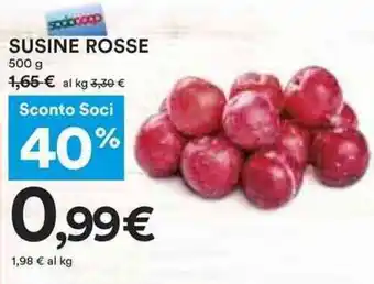 Coop SUSINE ROSSE 500 g offerta