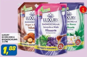 Risparmio Casa LUXURY ECORICARICA BAGNOSCHIUMA 2 LITRI offerta