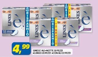 Risparmio Casa LINES E' ALI NOTTE 18 PEZZI offerta